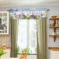 thumbnail image 5 of Coolnut Butterfly Wildflower Valance Curtains for Kitchen or Bathroom,Valances Window Treatment Rod Pocket Drape 54x18inch Light Filtering Living Room Bedroom Decor28, 5 of 6