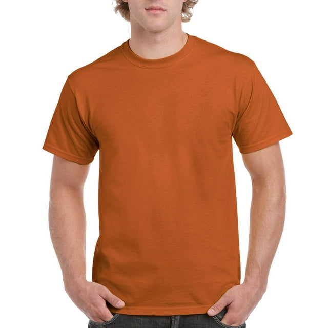 Gildan T-shirt Ultra Coton pour Homme, Orange Texas, Petit
