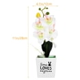 thumbnail image 2 of OULII 1Pack Tabletop Artificial Potted Flower Artificial Moth Orchid for Families, 2 of 8