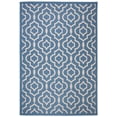 thumbnail image 3 of Safavieh Courtyard Lavern Geometric Indoor/Outdoor Area Rug, Blue/Beige, 6'7" x 9'6", 3 of 9