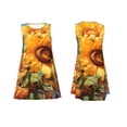 thumbnail image 7 of Logiee Sunflower Blue Sky Print Summer Dresses for Women,Beach Sleeveless Flowy Pocket Tshirt Tank Sundresses,Women's Sleeveless Dress, 7 of 7