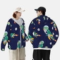 thumbnail image 6 of Sigee Astronaut Dinosaur and Space Print UPF50+ Men's Sun Protection Hoodie Shirt SPF UV Shirt Long Sleeve Fishing Outdoor Lightweight, S-3XL, 6 of 9
