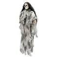 thumbnail image 6 of Large Hanging Witch Skeleton Decoration, 5FT Scary Moving Ghost with Poseable Arms, Halloween Horror Prop for Indoor Outdoor Party (Style F), 6 of 9