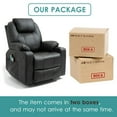 thumbnail image 5 of MEETWARM Power Lift Chair Electric Recliner for Elderly Heated Vibration Massage Faux Leather Recliner Chair with 2 Remote Controls, USB Ports, Cup Holders & Side Pockets for Living Room (Black), 5 of 8