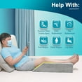 thumbnail image 3 of Zelen Leg Elevation Pillow Wedge Knee Leg Rest Pillows for Sleeping Post Surgery Knee Support Foam Bed Wedges Legs Bolster Foot Elevation After Surgery Elevating Pillow Positioning Wedge Cushion, 3 of 6