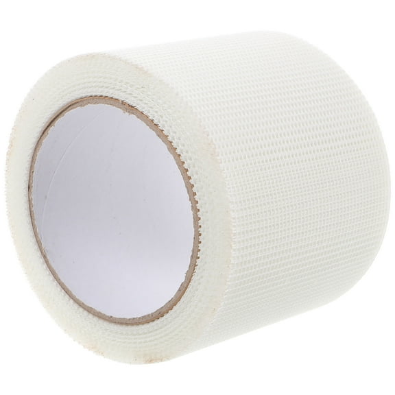 LEORX White Fiberglass Drywall Mesh Tape for Crack Repair and Gap Sealing with Wear Resistant Material