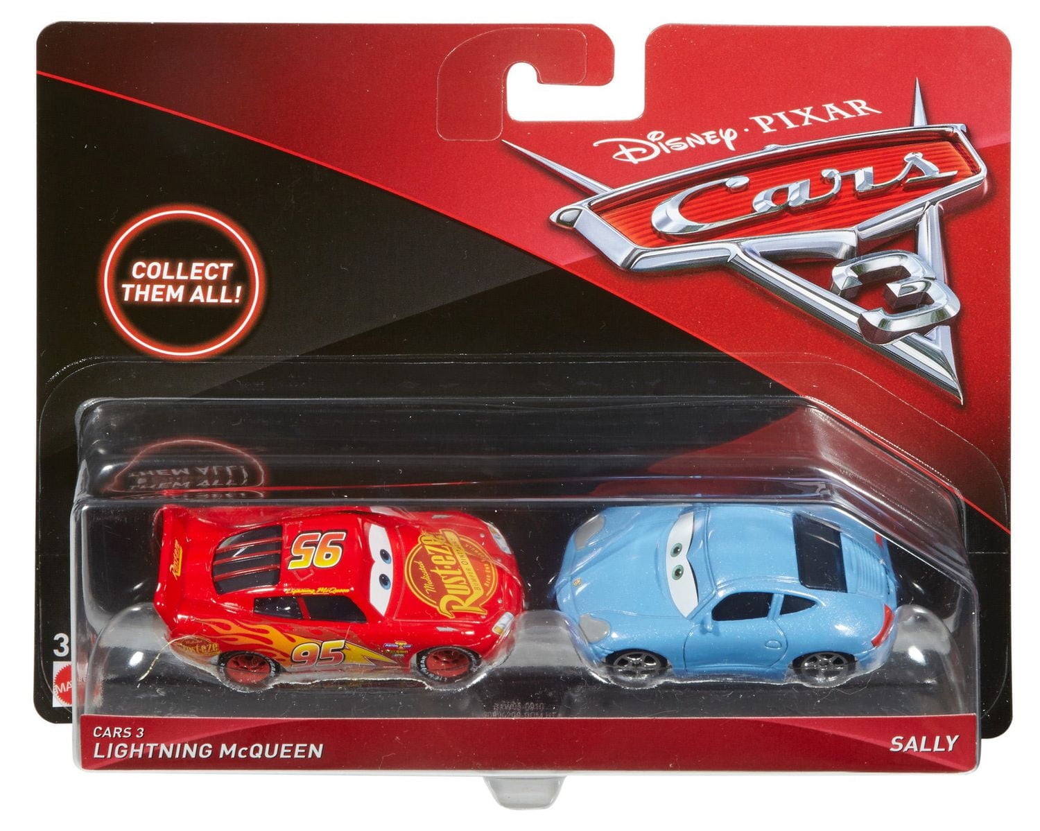 Disney/Pixar Cars 3 Lightning McQueen & Sally Die-Cast Vehicle 2-Pack