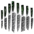 thumbnail image 1 of Akatsuki Kitchen Knife Set 3-7pcs Forged Damascus Steel Japanese Chef Knife for Meat Vegetable Slicing Cutter with Easy-Grip Resin Handle and Giftcase, 1 of 6