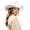 White, variant on Boot Bands Western Style Cowboy Hat For And Classic Hat With Wide Brim For Sun Travel And Everyday Wear, Size M