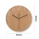 thumbnail image 2 of Reloj de pared Vhermosa con pilas tictac silencioso estilo pastoral granja redonda de madera, 2 of 5