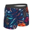 thumbnail image 3 of Balery Tropical Flower Men's Boxer Briefs, Soft and Breathable Cotton Underwear with nylon Waistband-X-Large, 3 of 9
