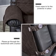 thumbnail image 3 of Stonecrest Housse Imperméable pour Fauteuil Inclinable, Housse en Microsuède, Reste en Place (Chocolat, Fauteuil Inclinable Régulier de 23 Pouces), 3 of 7