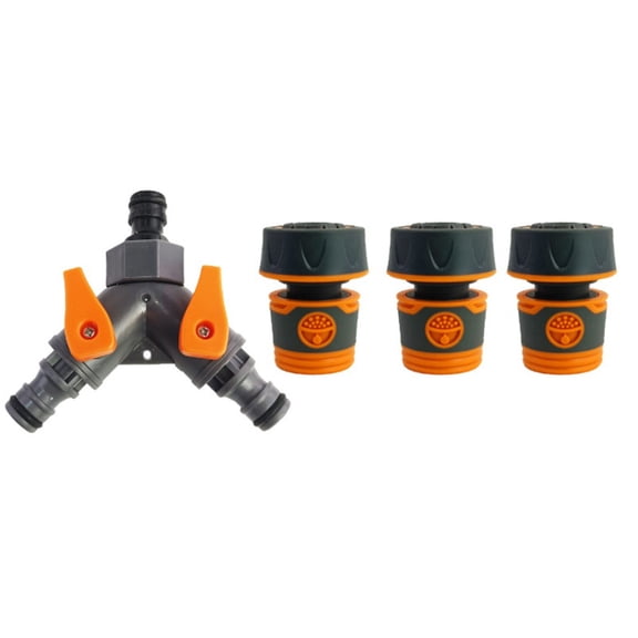 3 Way Garden Hose Splitter with Robust Plastic for Long Lasting Performance