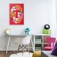 thumbnail image 4 of Stupell Industries Eclectic Floral Bloom Letter T Gray Framed Giclee Art, 20 x 30, by Hannah Byatt, 4 of 8