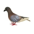 thumbnail image 4 of figatia Simulation Foam Pigeon Model Imitation Dust Miniature Statue Figure Residential Culture Realistic Pigeon Artificial Bird for Shelf Earthy Red, 4 of 8