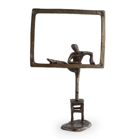 Child Sculpture - Danya B. Child Climbing out the Window Bronze Sculpture