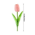 thumbnail image 3 of Cififendec Fake Plants Faux Tulip Silk Flowers for Outdoors Pink Single Head Flower Mini Wedding Decor Home Decor for Home Bedroom Bathroom Wedding Decor Office Decor Desk Decor Home Decor 10pcs, 3 of 6