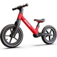 thumbnail image 3 of JoyStone 14 Inch Balance Bike for Kids, Toddler Balance Bike with Air Rubber Tires, Adjustable Seat, Lightweight No Pedal Training Bicycle, Gift Bike for 2-6 Boys Girls, Red, 3 of 11