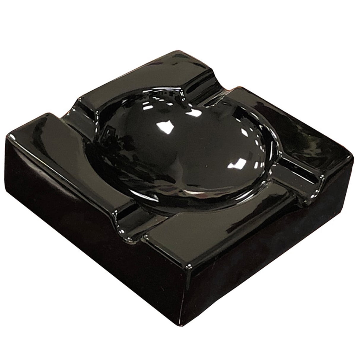 Prestige Import Group Large Ceramic Contemporary Ashtray High Gloss