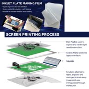 Calca 100 Sheets 8.5 x 11 Waterproof Inkjet Transparency Film Screen Print Transparency Paper