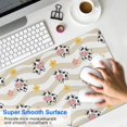 thumbnail image 4 of Long Mouse Pads for Desk,Beige Wave Cow Flower Pattern Desk Mats on Top Of Desks, Desk Mouse Pad Extra Large with 3mm Non-Slip Base and Stitched Edge for Gaming,Office,Work,Home 31.5"x11.8", 4 of 6