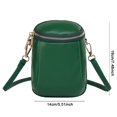 thumbnail image 3 of Genuine Leather Small Coin Pouch Lightweight Solid Color Daily Bag for Ladies, 3 of 9