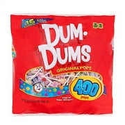 Dum Dums Lollipops Original Mix Flavors, Allergen Free, Lollipops, 400ct Gusset Bag