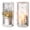 White, variant on Sziqiqi Set of 2 Rustic Wood Wall Candle Holders with Mirror: White Farmhouse Decor for Indoor Use Window Grille Pattern Shelves for Fireplace Bathroom Hallway