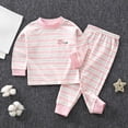 thumbnail image 2 of KPOPLK Newborn Boys Pajamas 2 Piece Pj Set 3M-16T Teen Snug Fit Long Sleeve Top and Pants Cozy Sleepwear Pink Size 12-13 Years, 2 of 5