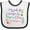 White and Black, variant on Inktastic 1st Birthday 1 Year Old Girl She is Fierce Girls Baby Bib
