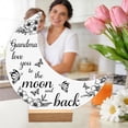 thumbnail image 4 of Uandlove Acrylic Heart Desktop Decor for Mom from Daughter, Wood Base Tabletop Sign for Grandma, Sentimental Mother’s Day Gift, 4 of 7