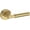 Lifetime Satin Brass, variant on Baldwin PVRIDCRR260 Riddling Privacy Door Lever Set - Chrome