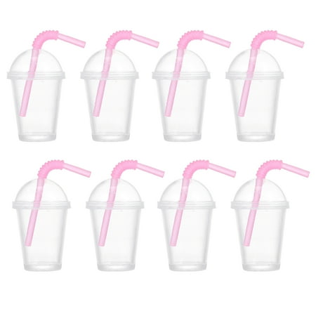 

8Pcs Desktop Mini Cups Wear-resistant Miniature Cups Decorative Mini Milk Cups
