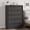 5-Drawer Black, variant on Dresser for Bedroom, 43.3" Tall Dresser, Freestanding Horizontal Drawer with Storage, Wooden Closet Chest Storage for Living Room, Hallway