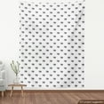thumbnail image 4 of Ambesonne Charcoal Grey Fabric by the Yard Upholstery, Monotone Tree Motifs, 3 Yards, White, 4 of 5