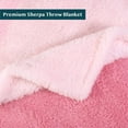 thumbnail image 4 of PAVILIA Fluffy Sherpa Throw Blanket Ombre | Gradient Plush, Soft, Fuzzy, Decorative Accent Throw Blanket for Couch Sofa Bed | Cozy Warm Decorative Furry Faux Fur Blanket, 50x60 Inches Pink, 4 of 7