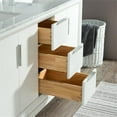thumbnail image 4 of Water Creation Elizabeth 60" Hardwood Double Bathroom Vanity in White/Chrome, 4 of 9