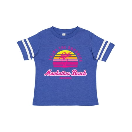 

Inktastic Summer Enjoy the Sunshine Manhattan Beach California in Pink Gift Toddler Boy or Toddler Girl T-Shirt