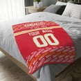 thumbnail image 3 of Kansas Throw Blanket Custom Name and Number Blanket for Men Women Boy Gifts, 3 of 5