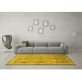 thumbnail image 3 of Ahgly Company Machine Washable Indoor Round Persian Yellow Traditional Area Rugs, 7' Round, 3 of 4