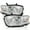 Chrome Housing Clear Lens, variant on Spec-D Tuning Chrome Headlights Compatible with 2008-2010 Toyota Highlander models built in Japan only, Left + Right Pair Headlamp Assembly
