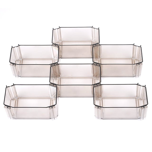 Drawer Organizer Tray Plastic: 6PCS Versatile Drawer Tray Divider Storage Box
