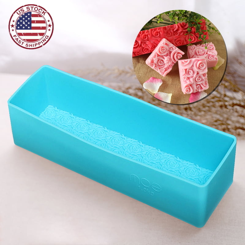 Mold Cold Cake Loaf Baking DIY Soap Rectangle Processing Toast Silicone Tools