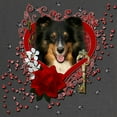 thumbnail image 2 of CafePress - Valentines Key To My Heart Sheltie Maternity D - Maternity Dark T-Shirt, 2 of 3