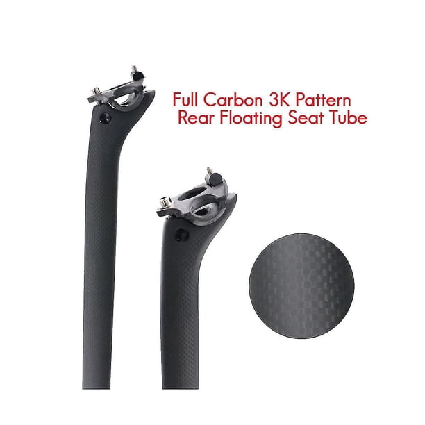 Tige De Selle Suspendue Carbone X AUTOHAUX - 25,4 X 400mm, Noir Mat