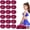 Pink, variant on EONQY Plastic Cheerleading Poms, 18Pcs Super Cute Cheerleading pom poms Cheer Dance Pom Pom with Plastic Handle for Game, Sports, Aerobics