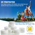 thumbnail image 2 of Doheny’s 3-Inch Stabilized Chlorine Tablets for Sanitizing Swimming Pools | 99% Pure Tri-Chlor, 90% Available Chlorine | Long-Lasting, UV-Protected, Slow-Dissolving | Individually Wrapped 10lb Bucket, 2 of 9