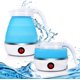 thumbnail image 1 of Hervidor de agua plegable de silicona, hervidor de agua para acampar de 0,6 l, hervidor de viaje plegable con base de acero inoxidable, minihervidor portátil eléctrico para acampar, para supervivencia JFHHH pequeña, 1 of 5