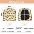 thumbnail image 3 of Colorful Dinosaur Assortment Pattern Seat Covers for Dining Room Chairs Set Of 4,Stretch Printed Washable Chair Seat Cover with Elastic Ties and Button,Removable Waterproof Couch Cushion Covers, 3 of 6