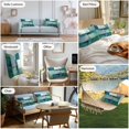thumbnail image 6 of Abstract Modern Art Outdoor Pillow Covers Pack of 2 Watercolor Green Geometric Theme Waterproof Throw Pillow Covers Decorative Cushion Cases for Patio Garden Tent Balcony Couch 20x12 inch, 6 of 8